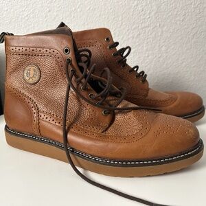 FRED PERRY BROWN SNEAKER BOOTS